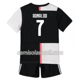 Camisolas Criança Juventus Cristiano Ronaldo 7 1º Equipamento Principal 2019-2020
